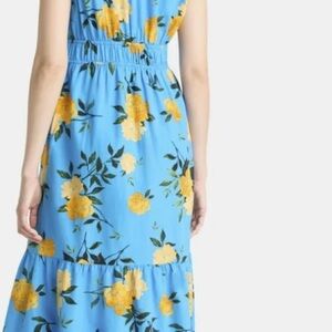 Time and Tru Women's V-Neck Midi Dress, Sizes